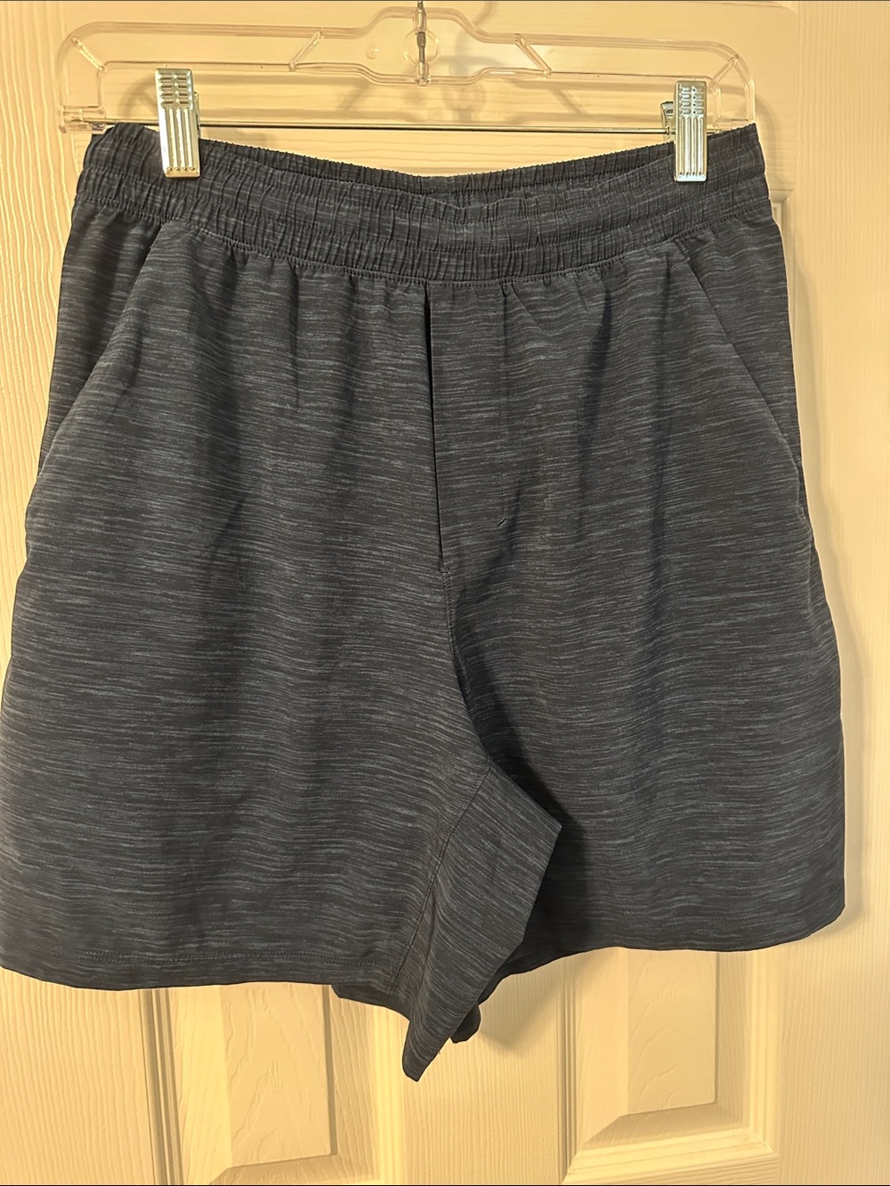 lululemon athletica Men's Heathered Charcoal Athletic Shorts